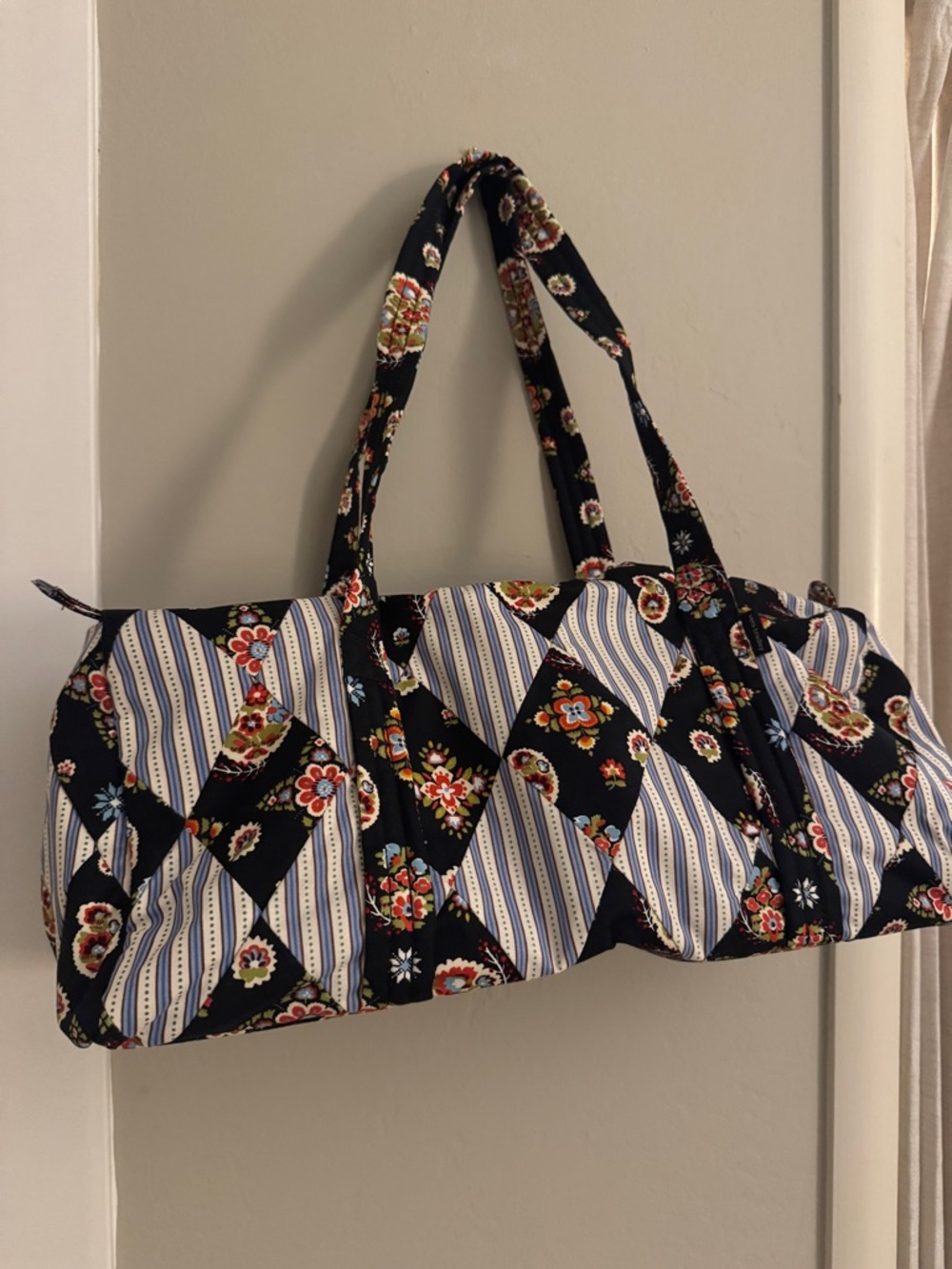 Anthropologie X Vera Bradley Quilted Duffle Bag